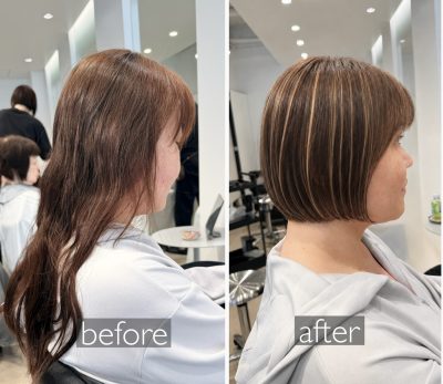 ロングからバッサリショートボブへ | おすすめスタイル